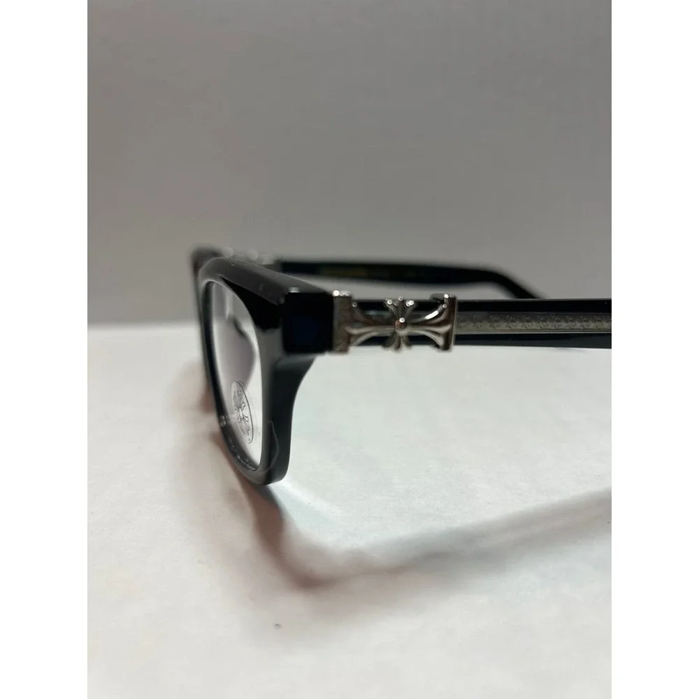 Chrome Hearts Eyeglasses with Silver Detailing